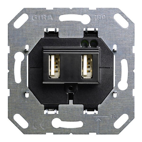 Gira USB Spannungsvers. 2fach Einsatz 235900